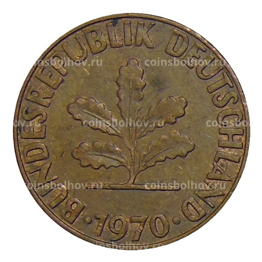 Монета 2 пфеннига 1970 года J Германия