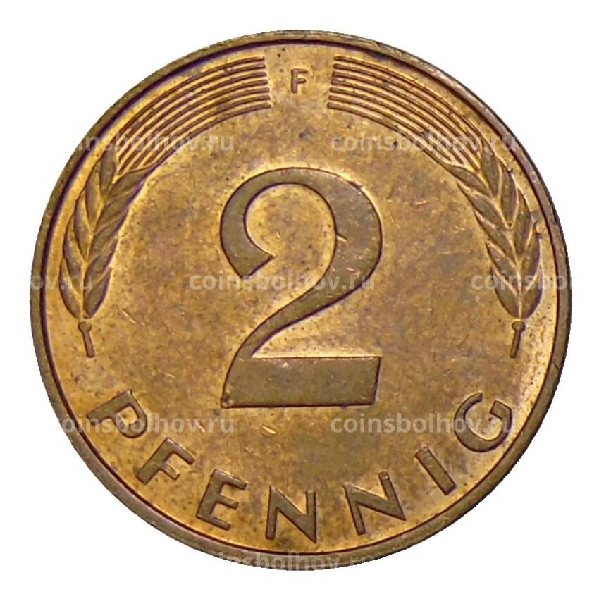 Монета 2 пфеннига 1992 года F Германия (вид 2)