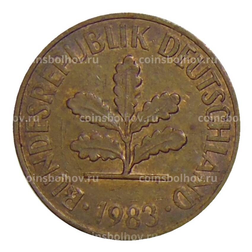 Монета 2 пфеннига 1983 года J Германия