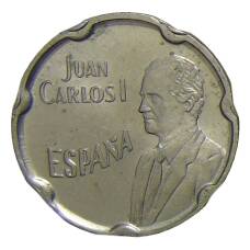 Монета 50 песет 1990 года Испания —  Expo '92  — Король Хуан Карлос I (аверс)