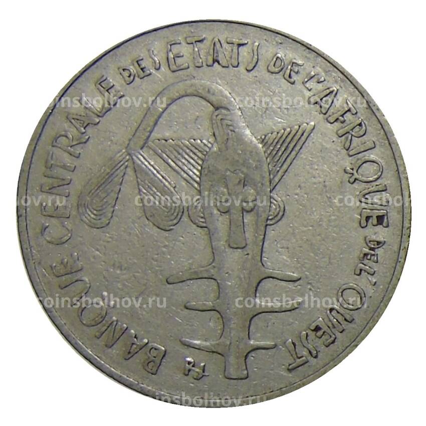 Монета 100 франков 1967 года Западная Африка (вид 2)