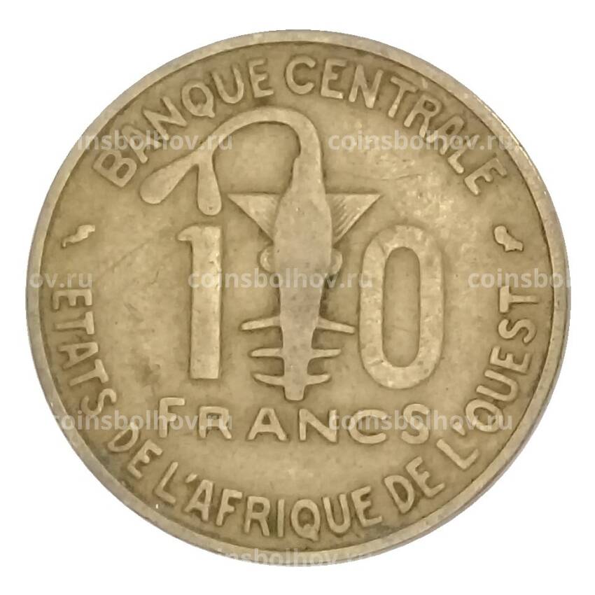 Монета 10 франков 1964 года Французская Западная Африка (вид 2)