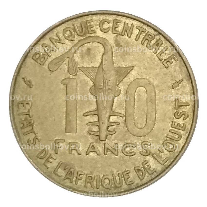 Монета 10 франков 1982 года Французская Западная Африка (вид 2)
