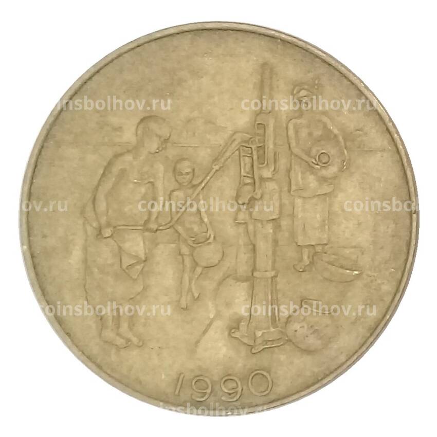Монета 10 франков 1990 года Французская Западная Африка