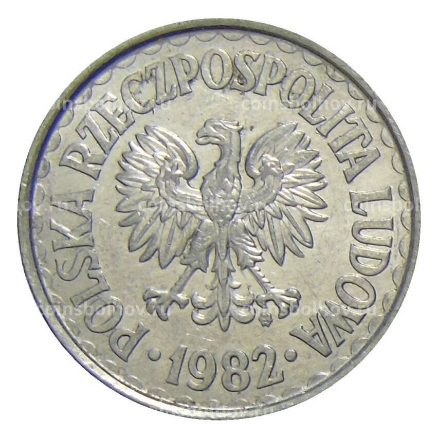 Монета 1 злотый 1982 года Польша