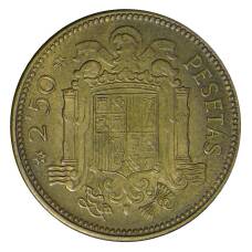 Монета 2.5 песеты 1953 (54) года Испания (аверс)