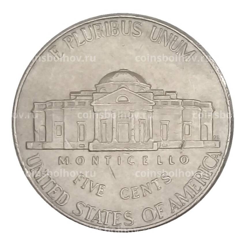 Монета 5 центов 2011 года D США (вид 2)