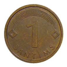 Монета 1 сантим 2005 года Латвия (реверс)