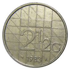 Монета 2.5 гульдена 1983 года Нидерланды (аверс)