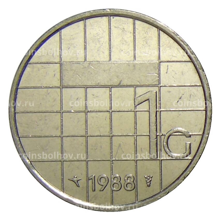 Монета 1 гульден 1988 года Нидерланды