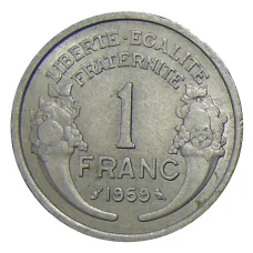 Монета 1 франк 1959 года Франция (аверс)