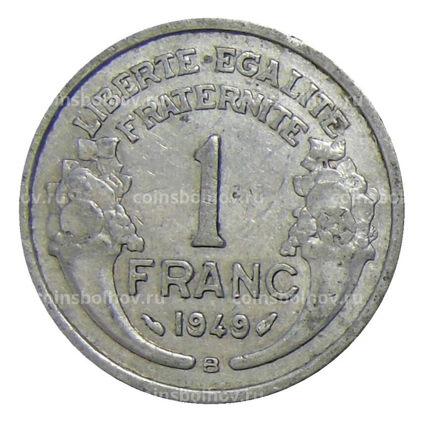 Монета 1 франк 1949 года В Франция