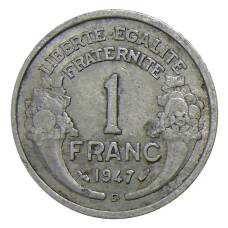 Монета 1 франк 1947 года В Франция (аверс)