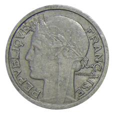 Монета 1 франк 1947 года В Франция (реверс)