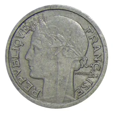 Монета 1 франк 1947 года В Франция (реверс)