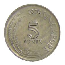 Монета 5 центов 1979 года Сингапур (аверс)