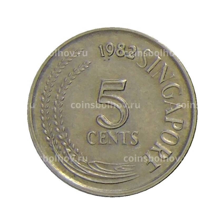 Монета 5 центов 1982 года Сингапур