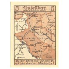 Банкнота 5 пфеннигов 1922 года Германия — Нотгельд (Леобшютц) (реверс)