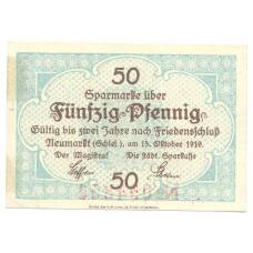 Банкнота 50 пфеннигов 1919 года Германия — Нотгельд (Ноймаркт) (аверс)