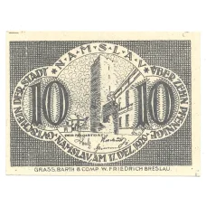Банкнота 10 пфеннигов 1920 года Германия — Нотгельд (Намслау) (аверс)