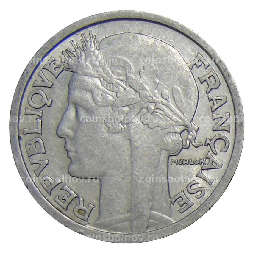 Монета 2 франка 1948 года B Франция (вид 2)