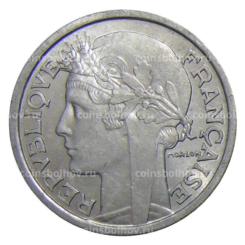 Монета 2 франка 1950 года Франция (вид 2)