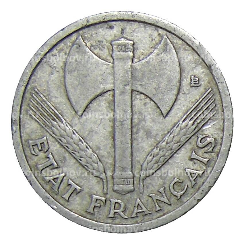 Монета 1 франк 1943 года Франция (вид 2)