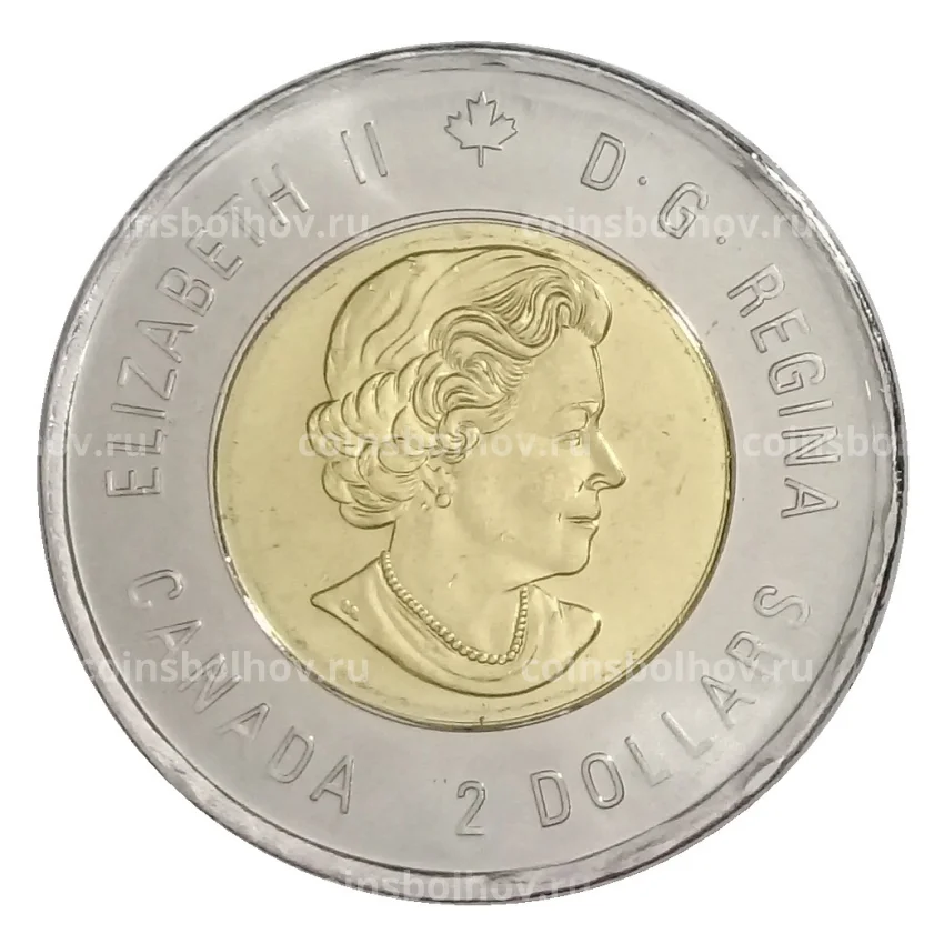 Монета 2 доллара 2020 года Канада — 100 лет со дня рождения Билла Рида (вид 2)
