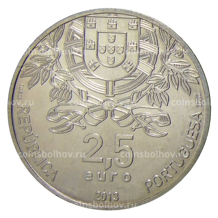 Монета 2.5 евро 2013 года Португалия — 150 лет Португальскому Красному Кресту (вид 2)