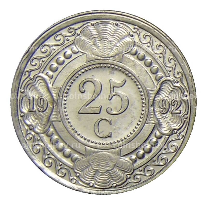 Монета 25 центов 1992 года Нидерландские Антильские Острова