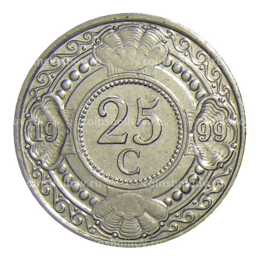 Монета 25 центов 1999 года Нидерландские Антильские Острова