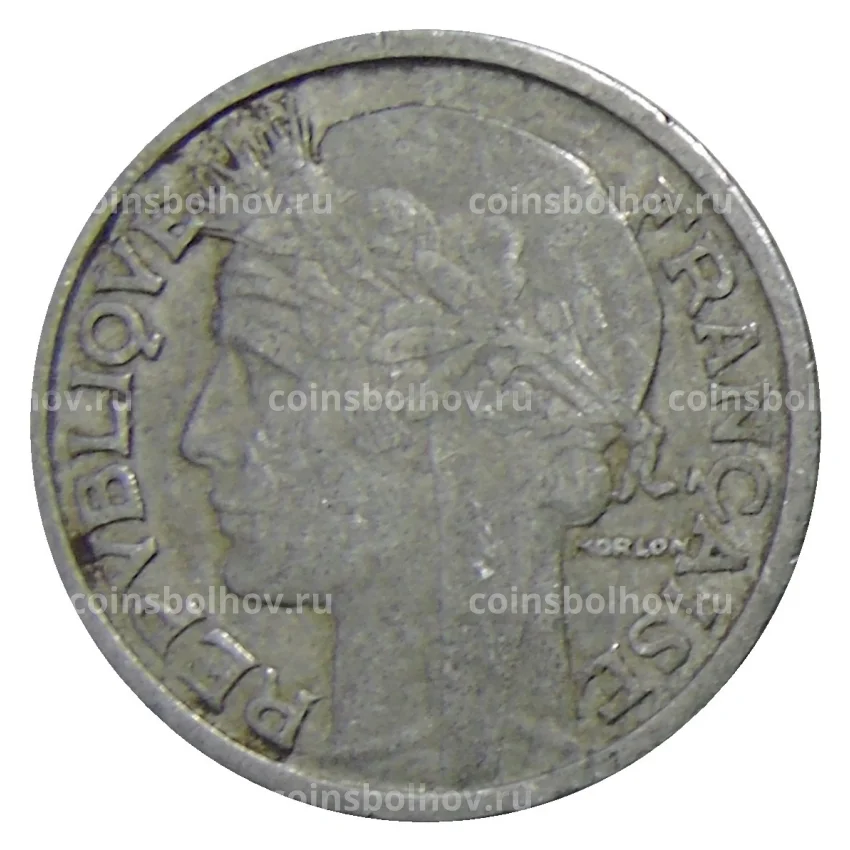 Монета 2 франка 1950 года В Франция (вид 2)