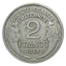 Монета 2 франка 1948 года Франция (аверс)