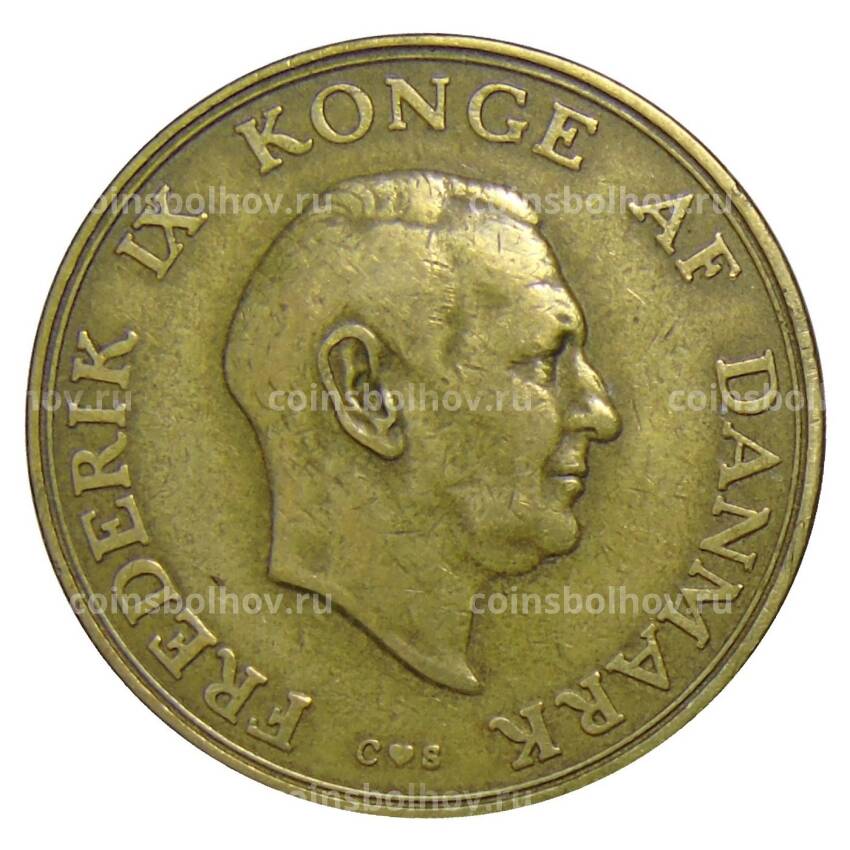 Монета 2 кроны 1957 года Дания (вид 2)