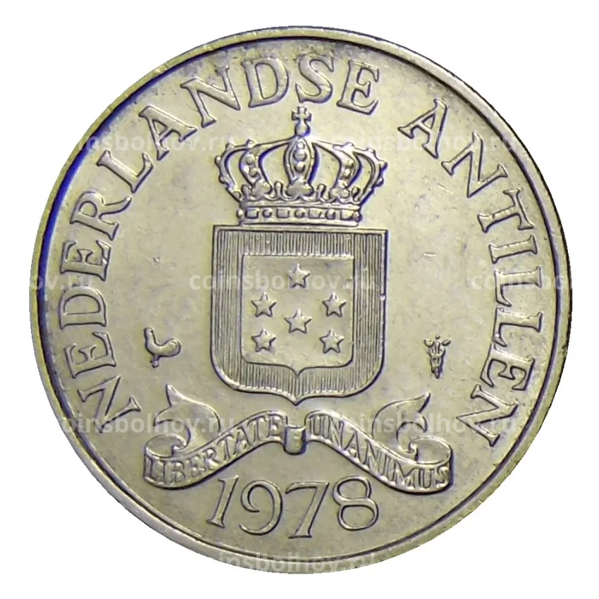 Монета 25 центов 1978 года Нидерландские Антильские Острова