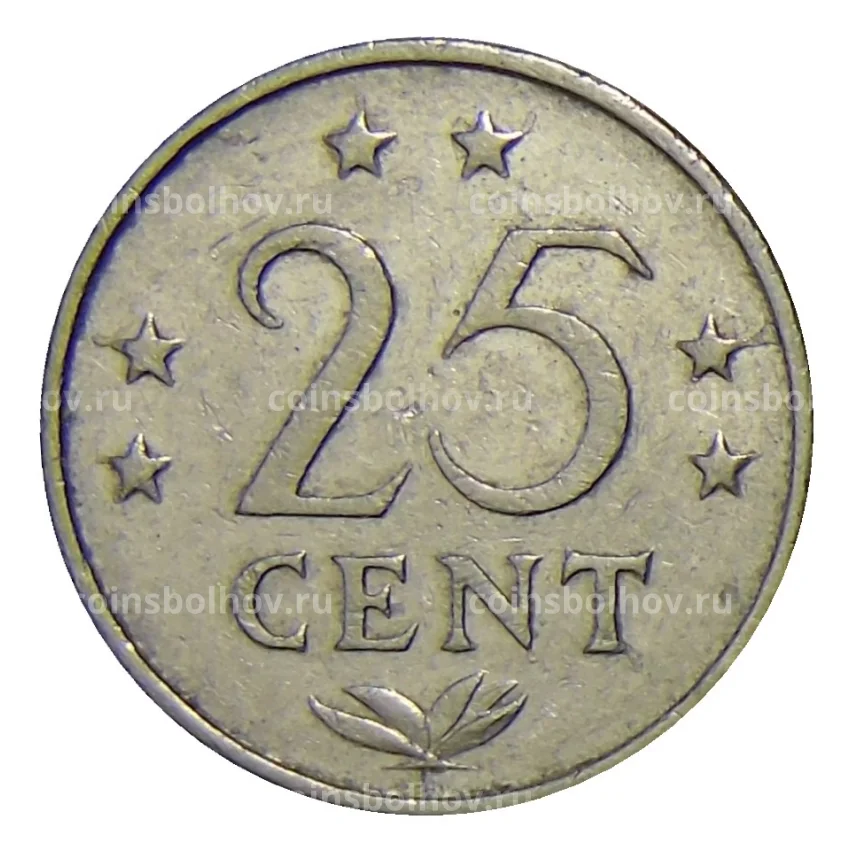 Монета 25 центов 1980 года Нидерландские Антильские Острова (вид 2)