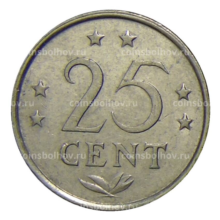 Монета 25 центов 1981 года Нидерландские Антильские Острова (вид 2)