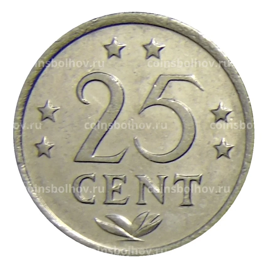 Монета 25 центов 1982 года Нидерландские Антильские Острова (вид 2)