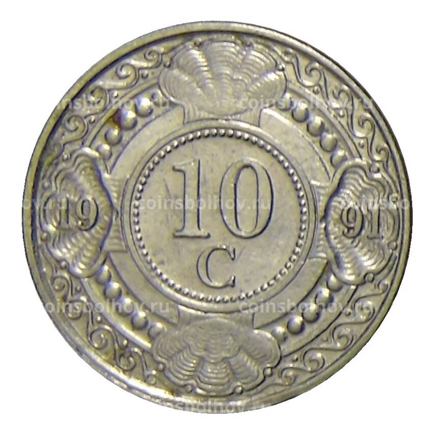 Монета 10 центов 1991 года Нидерландские Антильские Острова