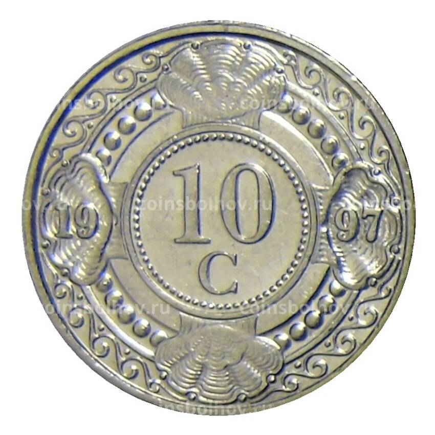 Монета 10 центов 1997 года Нидерландские Антильские Острова