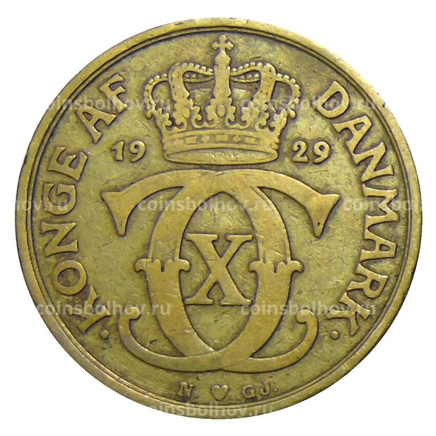 Монета 1 крона 1929 года Дания