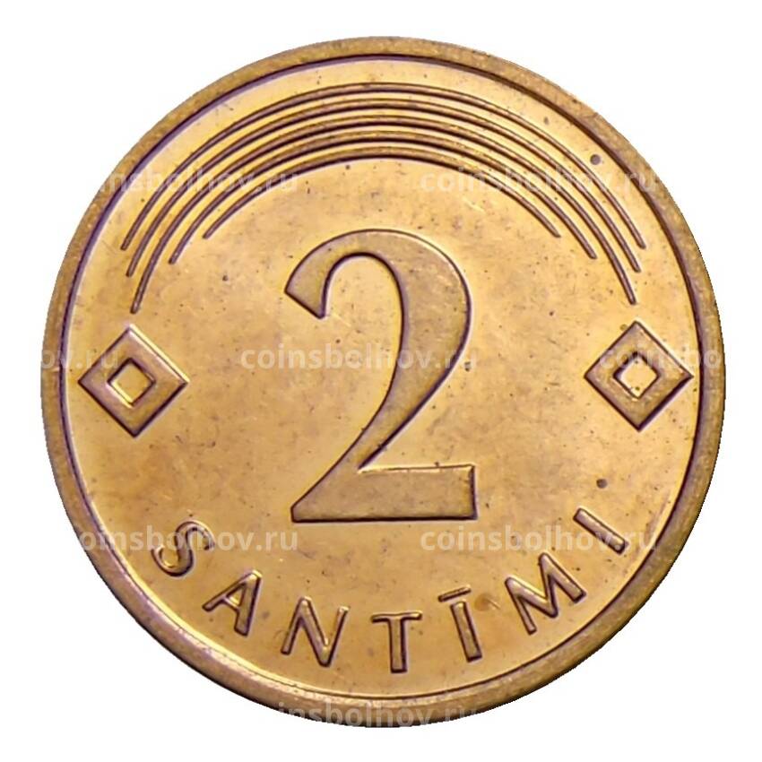 Монета 2 сантима 2009 года Латвия (вид 2)