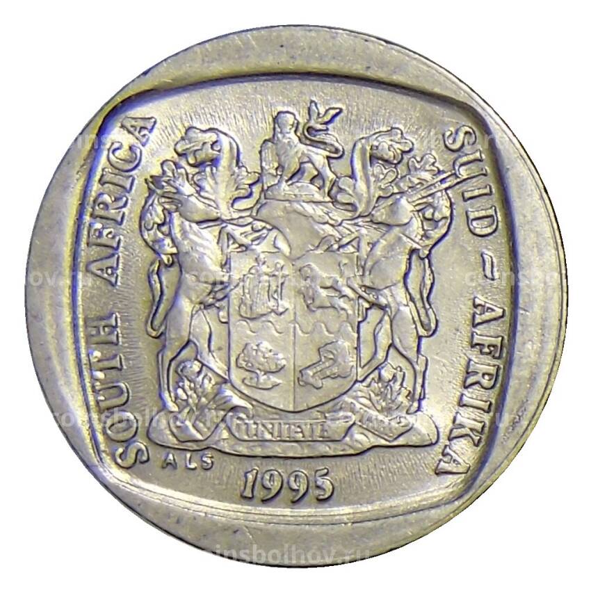 Монета 1 ренд 1995 года ЮАР