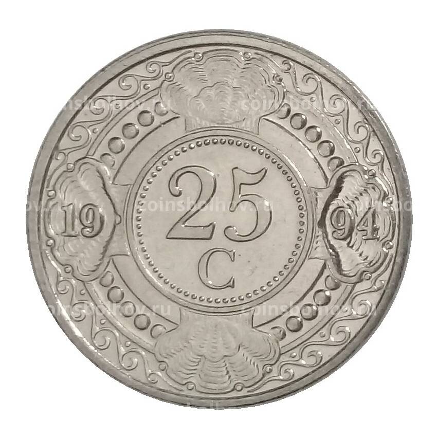 Монета 25 центов 1994 года Нидерландские Антильские острова