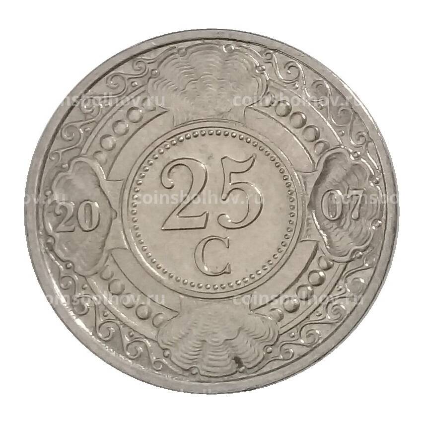 Монета 25 центов 2007 года Нидерландские Антильские острова