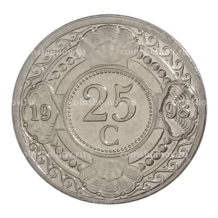 Монета 25 центов 1998 года Нидерландские Антильские острова