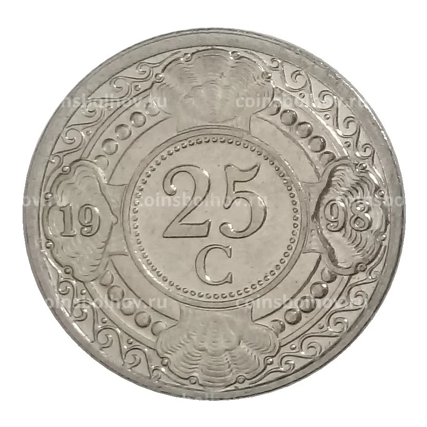 Монета 25 центов 1998 года Нидерландские Антильские острова