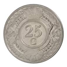 Монета 25 центов 2009 года Нидерландские Антильские острова (аверс)