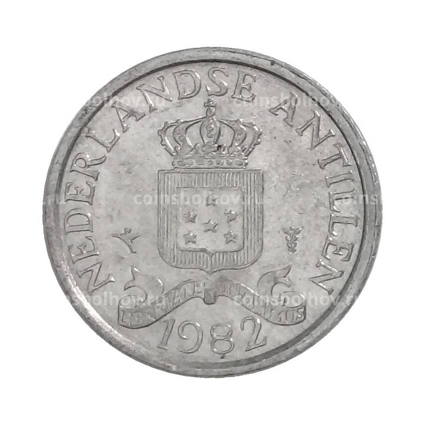 Монета 1 цент 1982 года Нидерландские Антильские острова