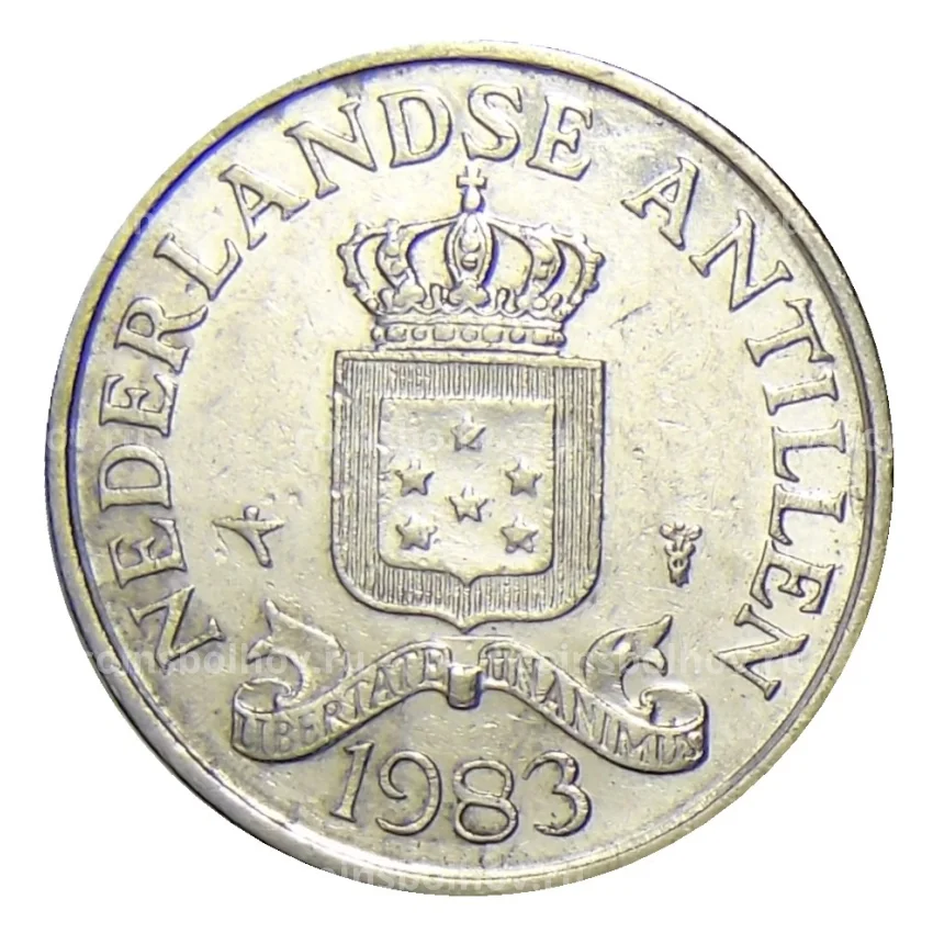Монета 25 центов 1983 года Нидерландские Антильские Острова